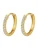 Dear Me Oorbellen ‘Endless Shine’  goud / transparant