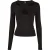 Dames-T-shirt met lange mouwen Urban Classics Crossed Cut Out
