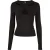 Dames-T-shirt met lange mouwen Urban Classics Crossed Cut Out