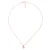 Orphelia Dames 925 Sterling Zilveren Ketting met Hanger – Roze ZH-7083