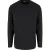Urban Classics Heren Basic T-shirt met lange mouwen (Zwart)