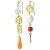 PILGRIM gold plated oorbellen Trace