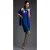 Petrol Blauw Kruis Top Jurk