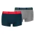 PUMA Boxershorts  blauw / grijs / bloedrood
