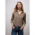 Street One Dames Shirt met een blouse-look in Bruin