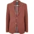 Boss Heren Hanry Gestructureerde Notch Neck Blazer (Rood)
