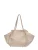 Roberta M Beige Rundleer Tas
