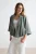 TRENDYOLMİLLA Dames Kaki Effen Lang Oversized Jassen
