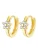 Dear Me Oorbellen ‘Bloom Huggie’  goud