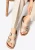 Wittchen Dames leren slippers met klinknagels, beige, natuurlijk leer