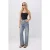 TRENDYOLMİLLA Dames Blauw Effen Wijde pijp Normale taille Jeans