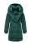 Marikoo dames gewatteerde mantel Virenaa met layer-look & fleecevoering