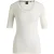 Boss Dames Effilie Geribbelde T-Shirt (Wit)
