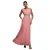 Mousseline Jurk met Ceintuur Dames Goddiva