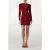 GUESS Janet Ribbed Skirt S Dark Jam Red