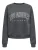 ONLY Sweatshirt  donkergrijs / wit