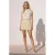 VERO MODA korte rok met plooien – lichtgeel