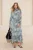 Dames maxi-jurk met dierenprint, lange, casual/dagelijkse A-lijn jurk met hijab