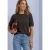 T-shirt met korte mouwen en ronde hals in effen kleur