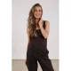 NUKUS top donkerbruin met glitter