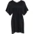 Stella McCartney mini-jurk met strikceintuur in de taille van zwart katoen