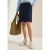 Cecil Dames Knielange rok met taillebanddetail in Blauw