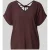 Zero Blouseshirt van viscosemix met gefixeerde mouwomslag