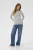 T-shirt met lange mouwen Liddy Regular fit white grey