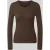 Oui Regular fit shirt met lange mouwen van katoenmix