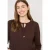 Shirt met 3/4 mouwen en split neck