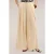 Motivi Linen Blend Trousers With Split Pleats Beige
