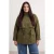 TRENDYOLMİLLA Dames Kaki Effen Oversized Grote maten Trenchcoats