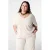 MS Mode T-shirt ecru met glitter