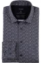 OLYMP Luxor 24/Seven Modern Fit Overhemd marine, Paisley