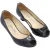 Jimmy Choo ‘Baxen’ Peep-toe Wedges in Zwart Glanzend Leder