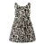 NAME IT KIDS korte jurk met panterprint bruin