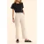 ICode Ecru Pants With Micro Flower Print Ecru