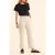 ICode Ecru Pants With Micro Flower Print Ecru