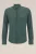 WE Fashion – Heren tall fit overhemd van piquéjersey – Slim/Tall fit – Donkergroen – Katoen –