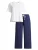 Mey Pyjama ‘Solid Love’  donkerblauw