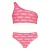 Vingino one shoulder bikini Zavine roze/wit