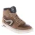 Hip leren sneakers – brons