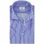 Overhemd Eterna blauw strepen normale fit korte mouw