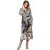 Mucho Gusto Dress Louvain Long Blue And Zebra