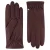 Roeckl Vingerhandschoenen ‘ARIZONA TOUCH’  aubergine / bordeaux / wijnrood / donkerrood