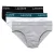 Lacoste Herenslip met logo (Set van 3) (Zwart/Wit/Grijs)