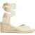 LK Bennett Marianne Peep Espadrilles Ecru