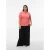 VERO MODA CURVE T-shirt koraalrood