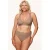 Annadiva Swim niet-voorgevormde beugel bikinitop Sparkling met lurex taupe