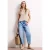 Street One Dames Shirt met losse schouders en gespleten hals in Beige
